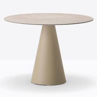 Pedrali Ikon 866 table sand with solid laminate top diam. 90 cm. Buy on Shopdecor PEDRALI collections
