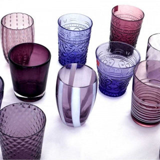 Zafferano Melting Pot box of 6 glasses in assorted unicolour amethyst - Buy now on ShopDecor - Discover the best products by ZAFFERANO design
