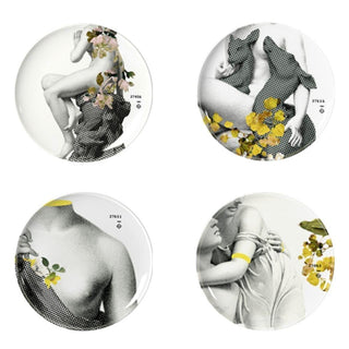 Ibride Faux-Semblants Extra-Plates Yuan Parnasse set 4 plates diam. 25 cm. Buy on Shopdecor IBRIDE collections