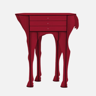 Ibride Mobilier de Compagnie Bambi console with 3 drawers Ibride Glossy red - Buy now on ShopDecor - Discover the best products by IBRIDE design
