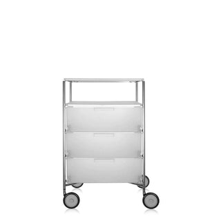 Kartell Mobil chest of drawers with 3 drawers, 1 shelf and wheels Buy now on Shopdecor