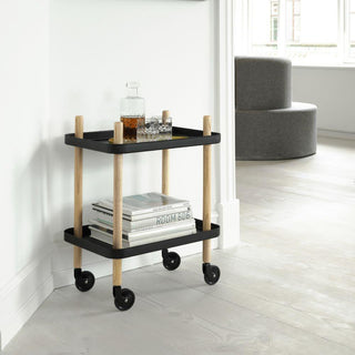 Normann Copenhagen Block table 50x35 cm. with natural ash legs Buy on Shopdecor NORMANN COPENHAGEN collections