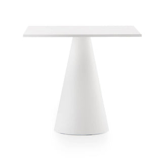 Pedrali Ikon 865 table with white solid laminate top 70x70 cm. - Buy now on ShopDecor - Discover the best products by PEDRALI design