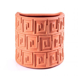 Seletti Magna Graecia Greche terracotta wall vase 25x16 cm. Buy on Shopdecor SELETTI collections
