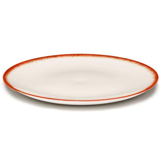 Serax Dé plate diam. 28 cm. off white/red var 2 - Buy now on ShopDecor - Discover the best products by SERAX design