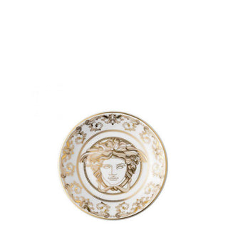 Versace meets Rosenthal Medusa Gala Gold Plate/Dip bowl diam. 8 cm. Buy on Shopdecor VERSACE HOME collections